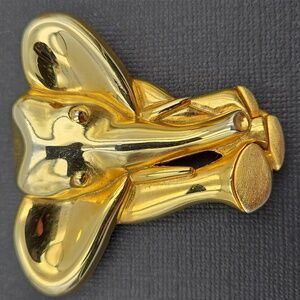 Gold Elephant Brooch